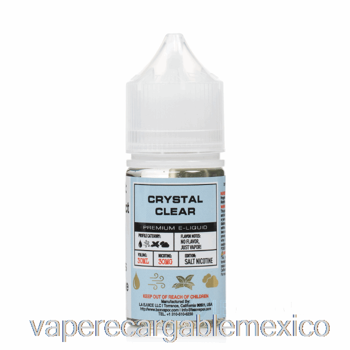 Vape Recargable Crystal Clear - Serie Sales Bsx - 30ml 50mg